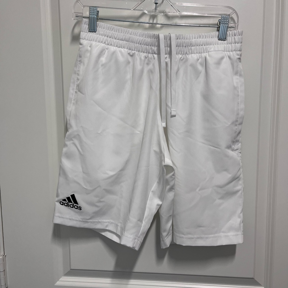 Adidas tennis white mens shorts